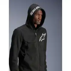 Alpinestars Hoodie Chrome v2 Svart/Vit
