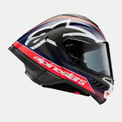 Alpinestars Hjälm Supertech R10 Team Svart/Carb/Blå/Vit L