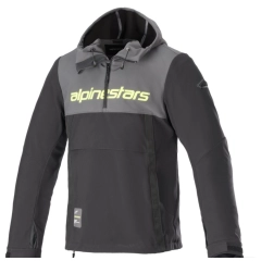 Alpinestars Hoodie Sherpa Grå/Svart/Gul Fluo, S